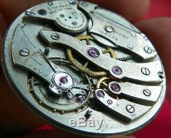 High Grade Extra Thin Paul Ditisheim Pocket Watch 38mm 18j 8 Adjustments Bkn Stf