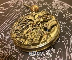 High Grade Le phare Pocket Watch Movement Quarter Minute Repeater Chronograph