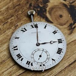 High Grade Longines 18.79ABC Working Pocket Watch Movement with Dial (E101)