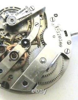 High Grade Pocket Watch Movement J. C WORKING VERY RARE 43mm (k83)
