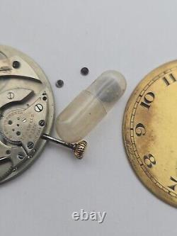 High Grade Touchon & Co Wittnauer Thin 39mm Pocket Watch Movement For Parts