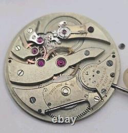 High Grade Touchon & Co Wittnauer Thin 39mm Pocket Watch Movement For Parts