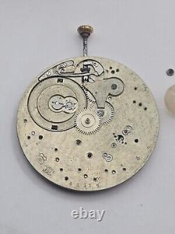 High Grade Touchon & Co Wittnauer Thin 39mm Pocket Watch Movement For Parts