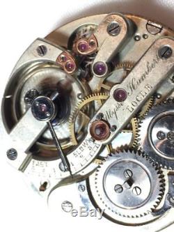 High Grade Ulysses Humbert Locle 43mm Pocket Watch Movement Running 19110