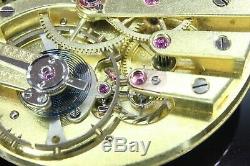 High Grade Wolf Teeth Pocket Watch Movement With Dial 40mm Working Condition