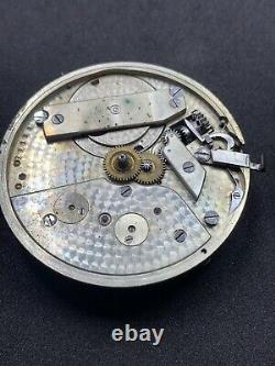 High Grade Wolf Tooth Pocket Watch Movement MS Smith Detroit Snap On Dial F4060