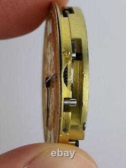 High Quality English Pocket Watch Movement with Gold Dial by TS Batting (J54)