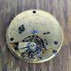 High Quality Fusee Pocket Watch Movement Victor Piaget, London To Restore (ao30)