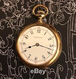 High grade 18 k solid gold Tiffany pocket watch PP movement 33.68 mm Working