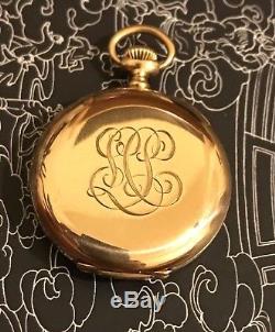 High grade 18 k solid gold Tiffany pocket watch PP movement 33.68 mm Working