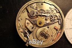 High grade H. L. Matile Chronograph movement Working condition fully chatoned