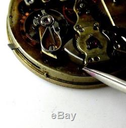 High grade LECOULTRE MINUTE REPEATER 1900s POCKET WATCH 43mm working Movement