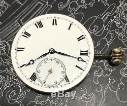 High grade RARE Balance Pivoted Detent Helical Hairspring pocket watch movement