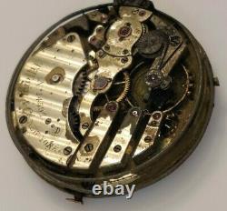High grade Tiffany & Co repeater pocket watch movement (Probably Patek) AS IS