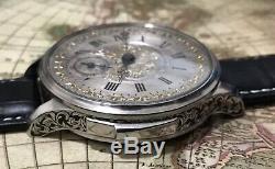 High grade Tiffany quarter repeater pocket watch movement in new SS case! Rare/