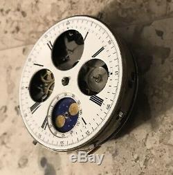 High grade a minute repeater moonphase chronograph pocket watch movement! Parts