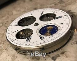 High grade a minute repeater moonphase chronograph pocket watch movement! Parts