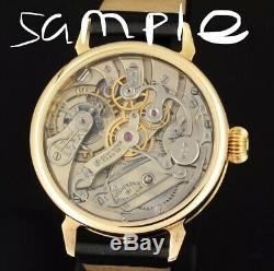 High grade pocket watch movement Tiffany rattrapante / split second in new case