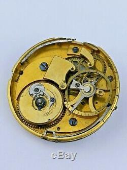 Historically Important Early Lépine Virgule Escapement Pocket Watch Movement