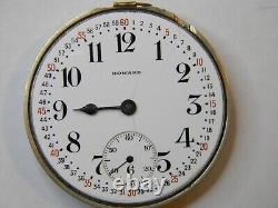 Howard 21j Series 11 Railroad Chronometer Montgomery Dial Pocket Watch Movement