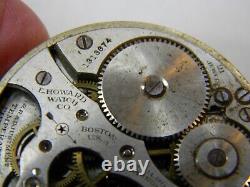 Howard 21j Series 11 Railroad Chronometer Montgomery Dial Pocket Watch Movement