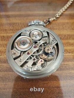 Howard Pocket Watch 23 Jewels (Movement 1316295)(Case 316042) with Case & License