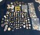 Huge Lot Of Vtg Ant Watch & Pocket Watch Parts Movmt Dials Longines Omega Elgin