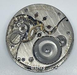 ILLINOIS POCKET WATCH MOVEMENT 21 Jewels 16s 1909 Runs