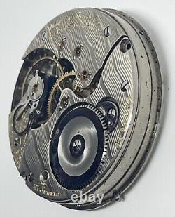 ILLINOIS POCKET WATCH MOVEMENT 21 Jewels 16s 1909 Runs