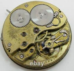 IWC 52 16 jewels pocket watch movement & dial for part. Diameter 43.1 mm HC