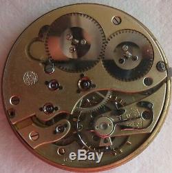 IWC Chronometer Pocket watch movement & enamel dial 45 mm. In diameter