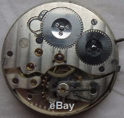 IWC International Watch Co. Chronometre Pocket Watch Movement Balance broken