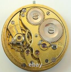 IWC Peerless Complete Running Pocket Watch Movement, Repair