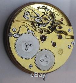 IWC Pocket Watch Movement, In Good Working Order