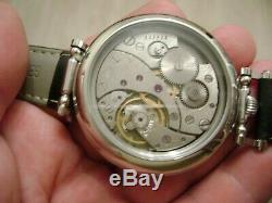 IWC SCHAFFHAUSEN wristwatch converted from pocket watch movement 18 jew