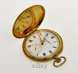 IWC vintage 1971 18k hunting case pocket watch special Cal. 982 Movement mint