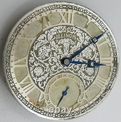 Illinois 12s 13s A. Lincoln Pocket Watch Movement 19 jewels adj. For project