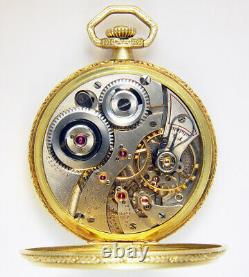 Illinois 23 Jewel 12s Rare Satin Movement Finish Grade 410 Pocket Watch