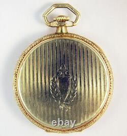 Illinois 23 Jewel 12s Rare Satin Movement Finish Grade 410 Pocket Watch