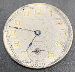 Illinois Abraham Lincoln Pocket Watch Movement 3XT Gr 527 12s 19j Ticks F4549