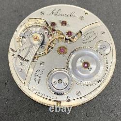 Illinois Abraham Lincoln Pocket Watch Movement 3XT Gr 527 12s 19j Ticks F4549