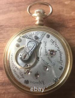 Illinois Bunn Special 24 Jewel Size 18 Pocket Watch Beautiful Movement Runs