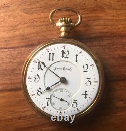 Illinois Bunn Special 24 Jewel Size 18 Pocket Watch Beautiful Movement Runs