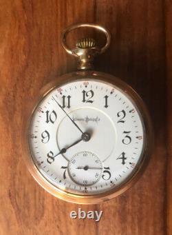 Illinois Bunn Special 24 Jewel Size 18 Pocket Watch Beautiful Movement Runs