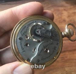 Illinois Bunn Special 24 Jewel Size 18 Pocket Watch Beautiful Movement Runs