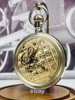 Illinois Pocket Watch two tone 18s 17j on a Display Back Case