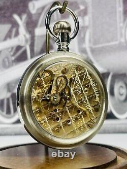 Illinois Pocket Watch two tone 18s 17j on a Display Back Case
