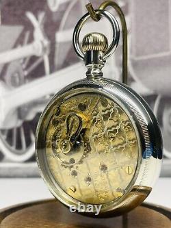 Illinois Pocket Watch two tone 18s 17j on a Display Back Case