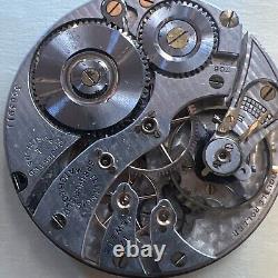 Illinois Railroad Montgomery Dial Open Face Lever Set Movement