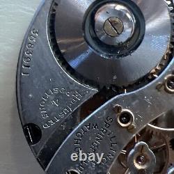 Illinois Railroad Montgomery Dial Open Face Lever Set Movement